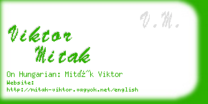 viktor mitak business card